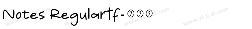 Notes RegularTf字体转换